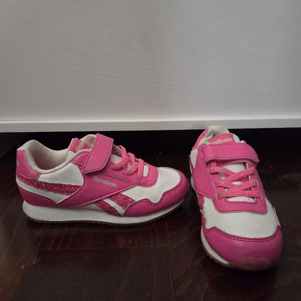 Reebok Kids Pink and White Sneakers